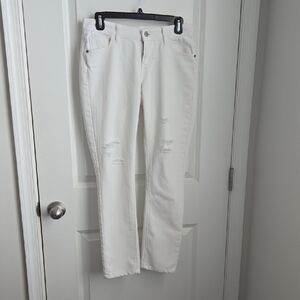 Old Navy Straight Leg White Jeans